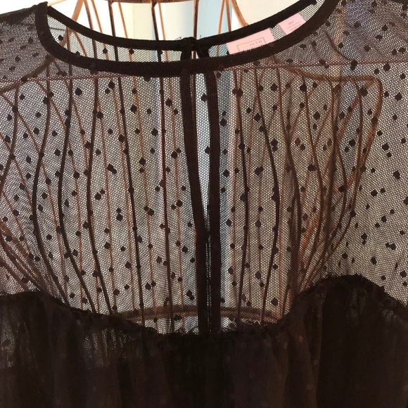 14th and Union Polka Dot Mesh Tank Top - Picture 5 of 6